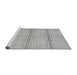 Sideview of Machine Washable Abstract Gray Modern Rug, wshabs352gry