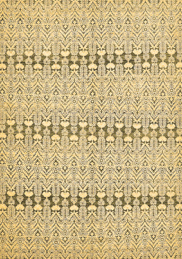 Abstract Brown Modern Rug, abs352brn