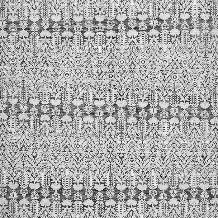 Machine Washable Abstract Gray Modern Rug, wshabs352gry