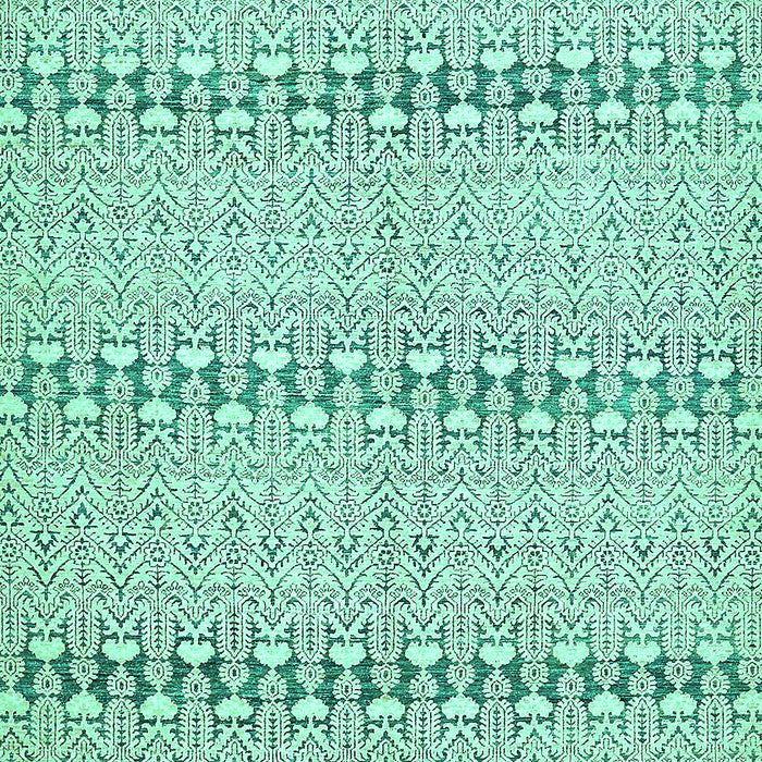 Machine Washable Abstract Turquoise Modern Area Rugs, wshabs352turq