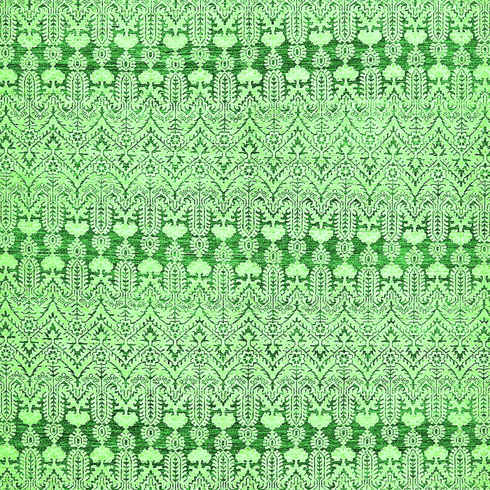 Machine Washable Abstract Green Modern Area Rugs, wshabs352grn