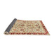 Sideview of Abstract Brown Gold Modern Rug, abs3530