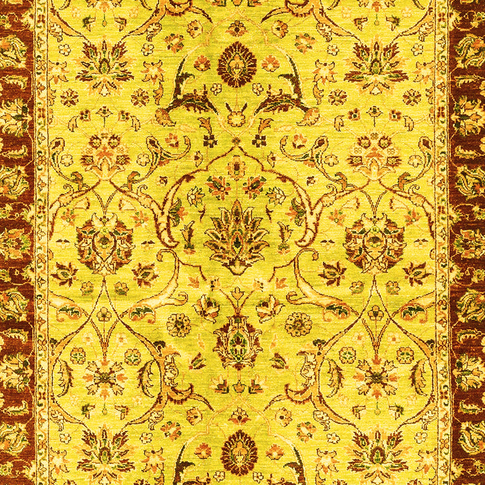 Machine Washable Abstract Yellow Modern Rug, wshabs3530yw