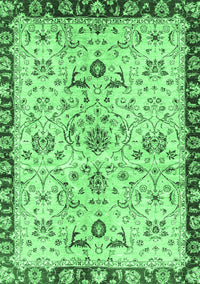 Abstract Emerald Green Modern Rug, abs3530emgrn