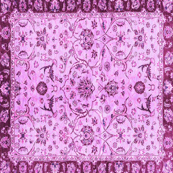 Square Machine Washable Abstract Purple Modern Area Rugs, wshabs3530pur