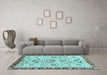 Machine Washable Abstract Light Blue Modern Rug in a Living Room, wshabs3530lblu