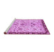 Sideview of Machine Washable Abstract Purple Modern Area Rugs, wshabs3530pur