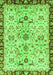 Machine Washable Abstract Green Modern Area Rugs, wshabs3530grn