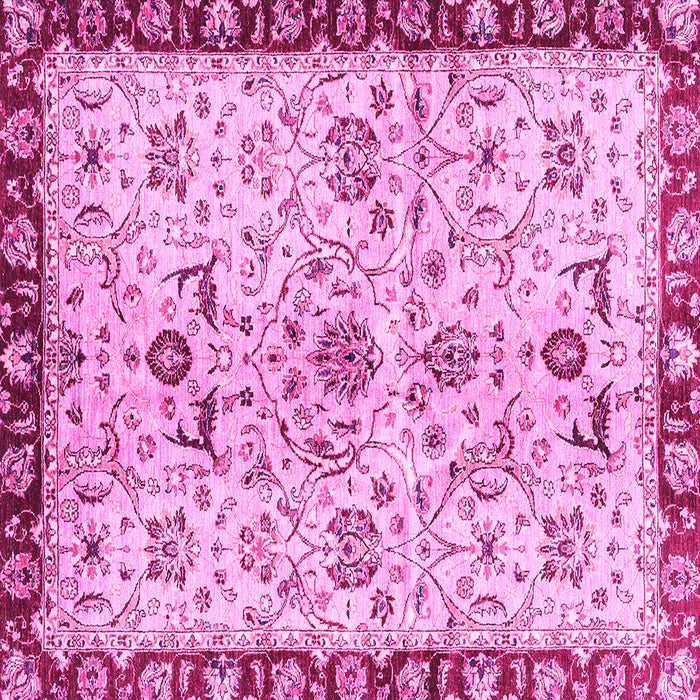 Square Abstract Pink Modern Rug, abs3530pnk