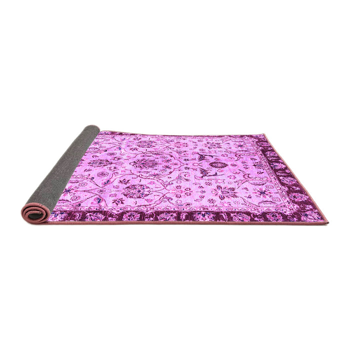 Sideview of Abstract Purple Modern Rug, abs3530pur