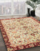 Machine Washable Abstract Brown Gold Rug in a Family Room, wshabs3530