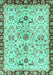 Abstract Turquoise Modern Rug, abs3530turq