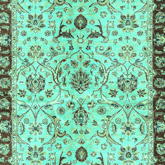 Machine Washable Abstract Turquoise Modern Area Rugs, wshabs3530turq