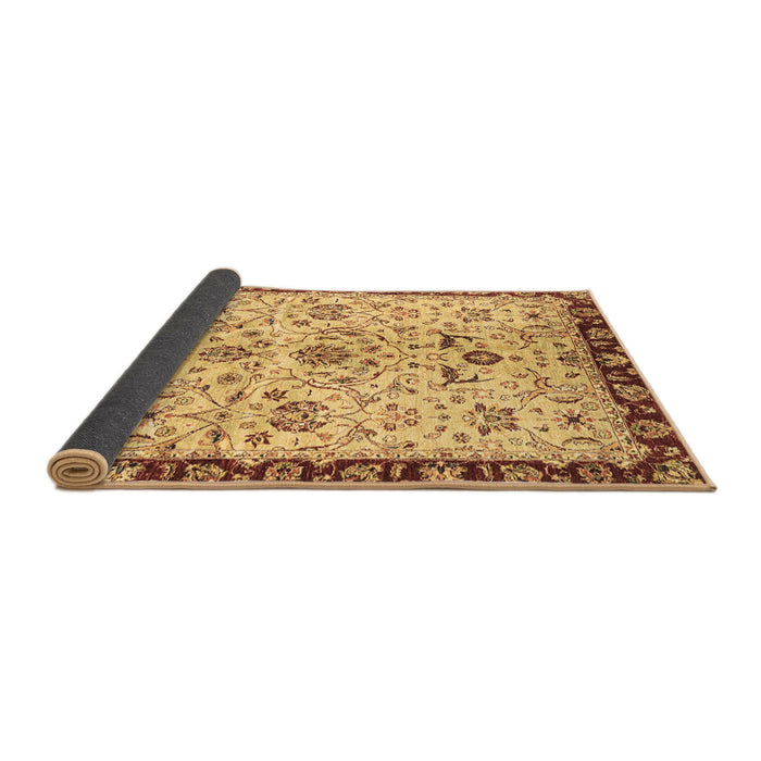 Sideview of Abstract Brown Modern Rug, abs3530brn