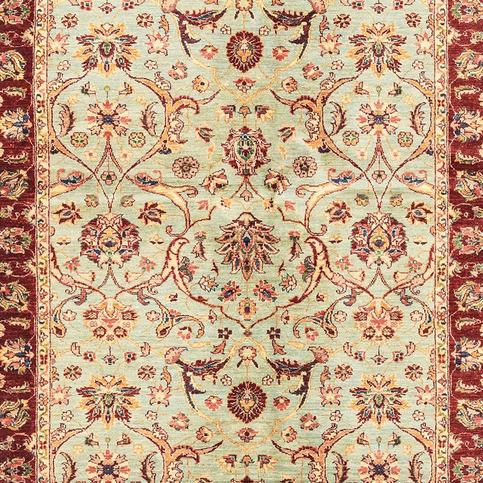 Machine Washable Abstract Brown Gold Rug, wshabs3530