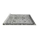 Sideview of Machine Washable Abstract Gray Modern Rug, wshabs3530gry