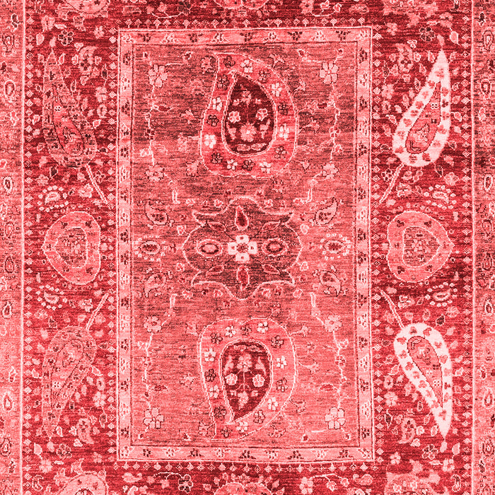 Machine Washable Oriental Red Traditional Rug, wshabs3531red
