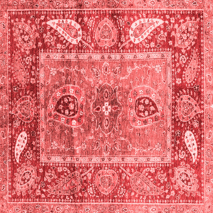 Machine Washable Oriental Red Traditional Rug, wshabs3531red
