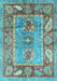 Oriental Light Blue Traditional Rug, abs3531lblu