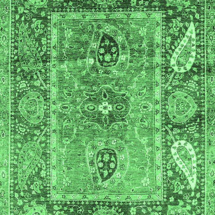 Oriental Emerald Green Traditional Rug, abs3531emgrn