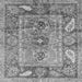 Square Oriental Gray Traditional Rug, abs3531gry