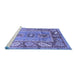 Sideview of Machine Washable Oriental Blue Traditional Rug, wshabs3531blu