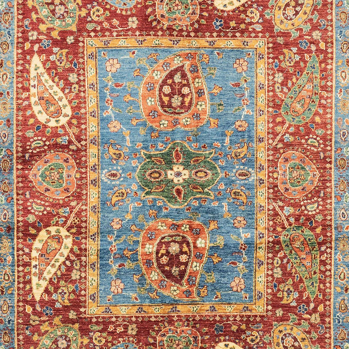 Machine Washable Abstract Dark Khaki Green Rug, wshabs3531