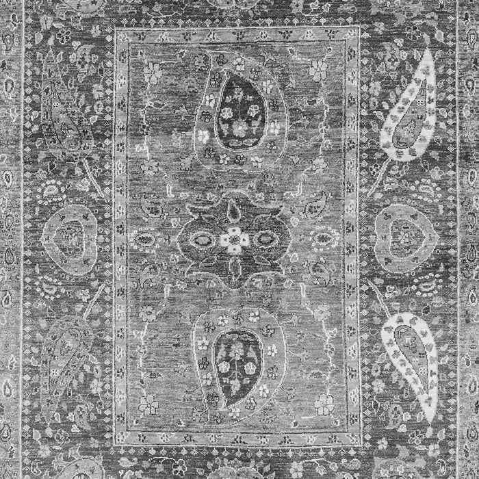 Machine Washable Oriental Gray Traditional Rug, wshabs3531gry