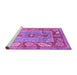 Sideview of Machine Washable Oriental Purple Traditional Area Rugs, wshabs3531pur