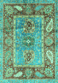 Oriental Turquoise Traditional Rug, abs3531turq