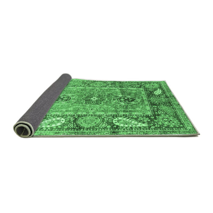 Sideview of Oriental Emerald Green Traditional Rug, abs3531emgrn