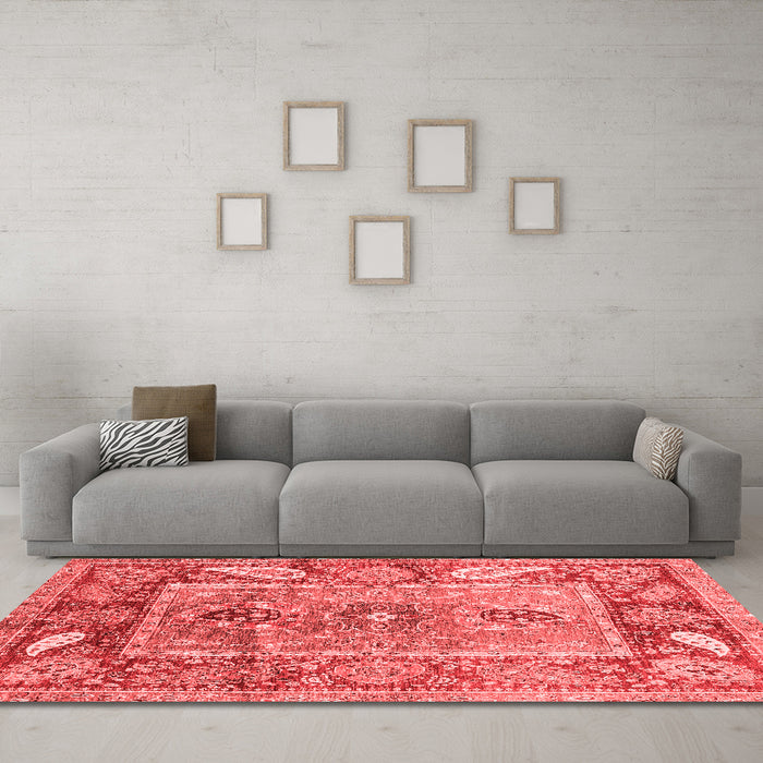 Traditional Red Washable Rugs