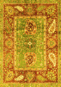 Oriental Yellow Traditional Rug, abs3531yw