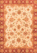 Machine Washable Abstract Orange Modern Area Rugs, wshabs3532org