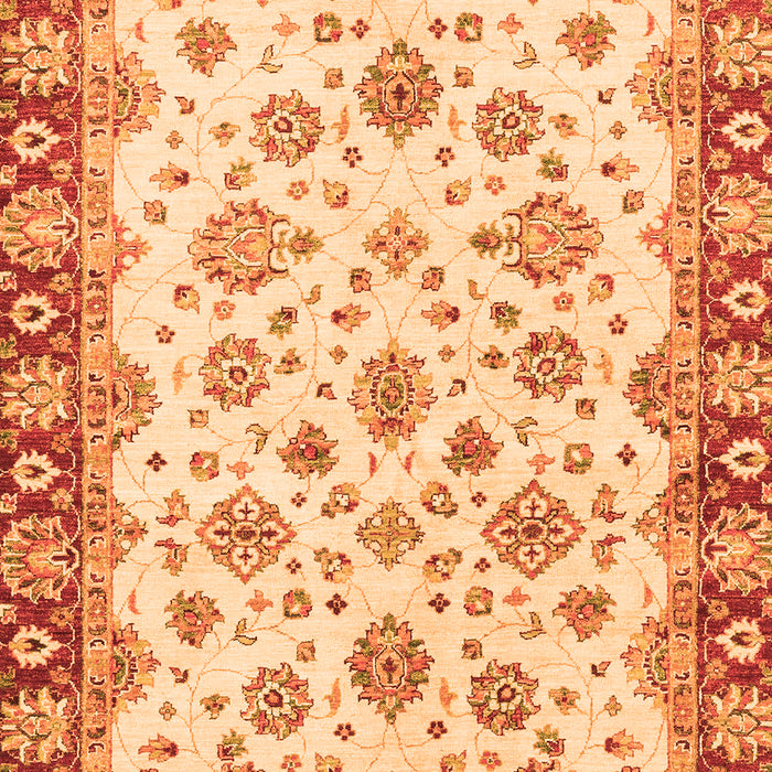 Machine Washable Abstract Orange Modern Area Rugs, wshabs3532org