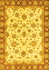 Abstract Yellow Modern Rug, abs3532yw