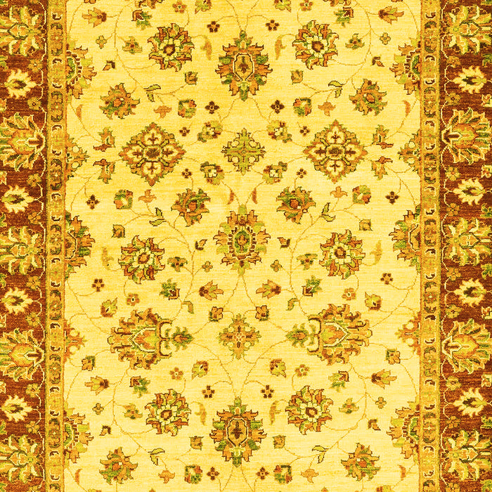 Abstract Yellow Modern Rug, abs3532yw