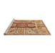 Sideview of Machine Washable Abstract Yellow Orange Rug, wshabs3533