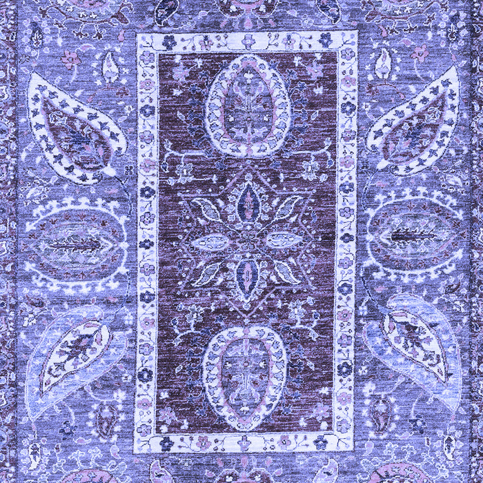 Machine Washable Oriental Blue Traditional Rug, wshabs3533blu