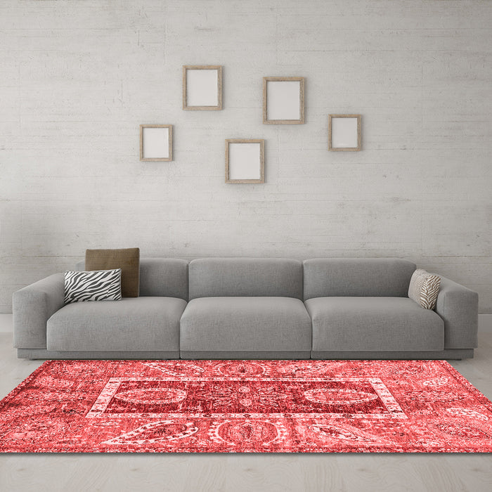 Traditional Red Washable Rugs