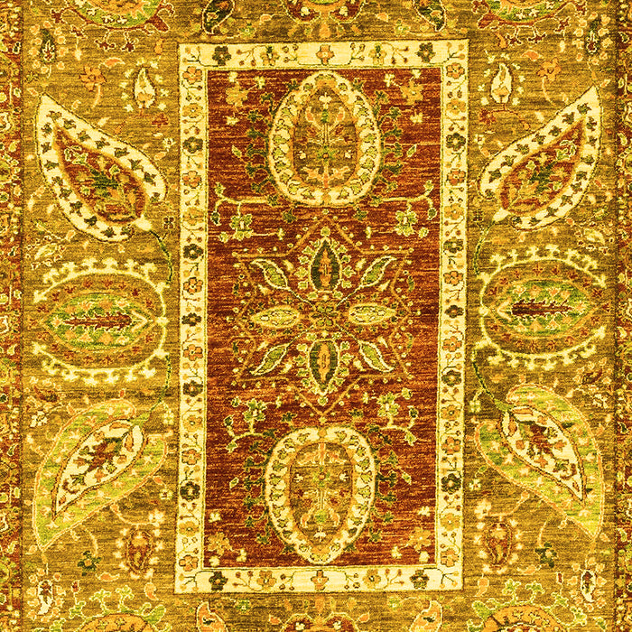 Oriental Yellow Traditional Rug, abs3533yw