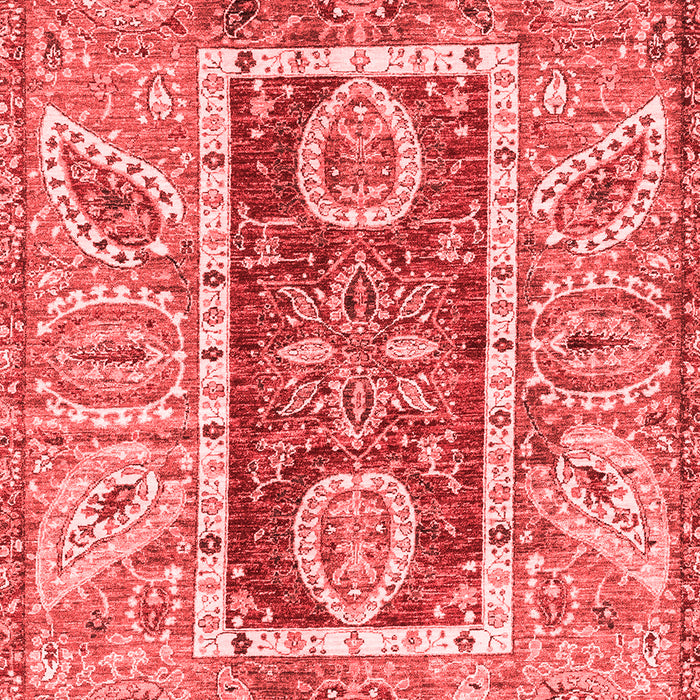Machine Washable Oriental Red Traditional Rug, wshabs3533red