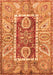 Machine Washable Oriental Orange Traditional Area Rugs, wshabs3533org