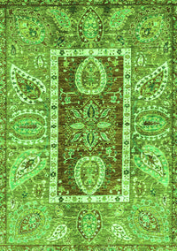 Oriental Green Traditional Rug, abs3533grn