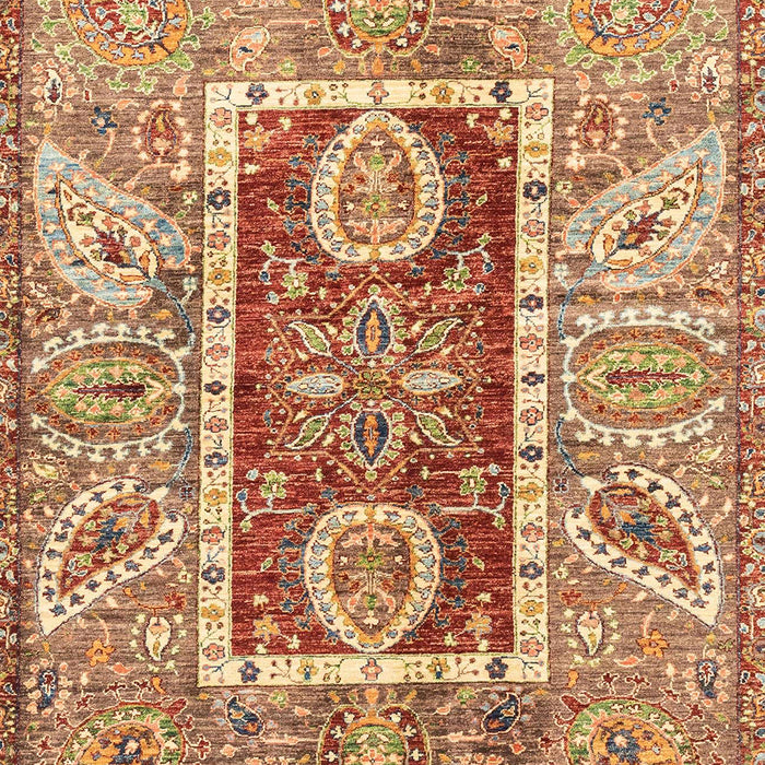 Abstract Yellow Orange Oriental Rug, abs3533