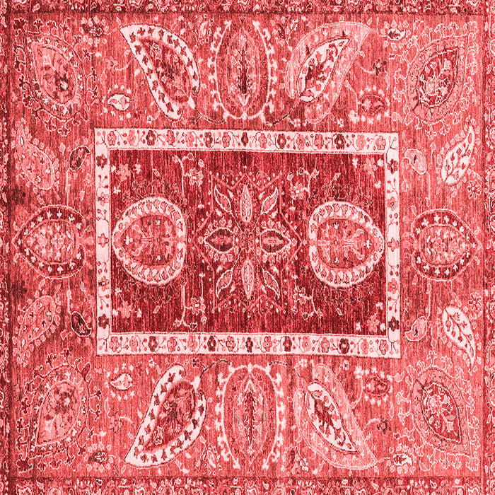 Machine Washable Oriental Red Traditional Rug, wshabs3533red