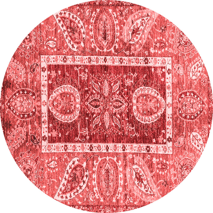 Machine Washable Oriental Red Traditional Rug, wshabs3533red