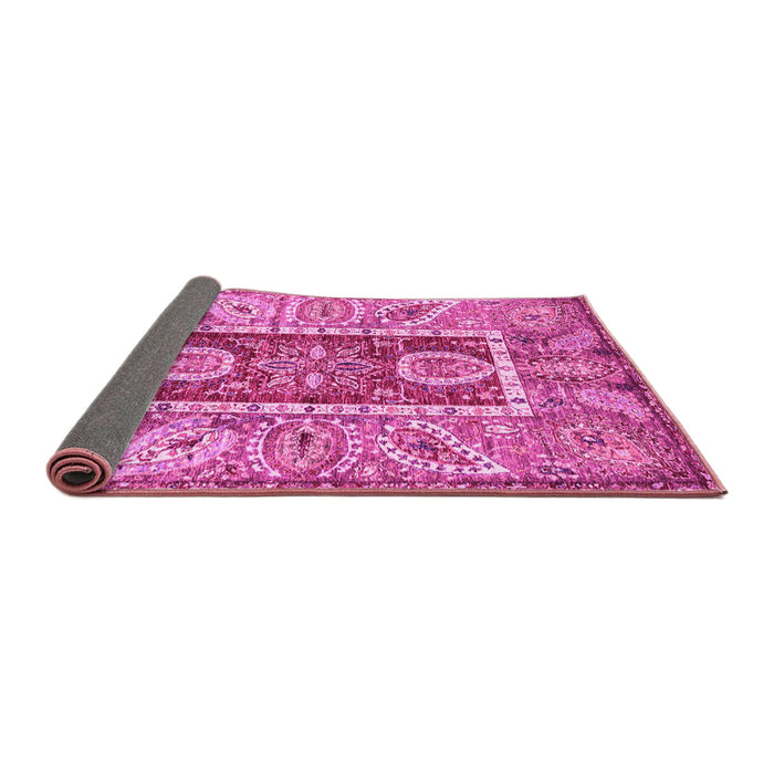 Sideview of Oriental Pink Traditional Rug, abs3533pnk
