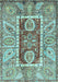 Oriental Light Blue Traditional Rug, abs3533lblu