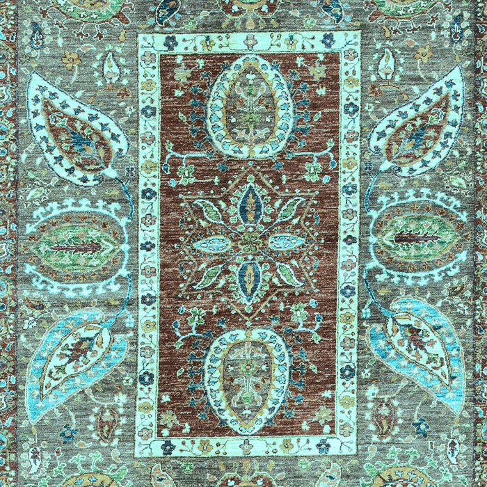 Oriental Light Blue Traditional Rug, abs3533lblu